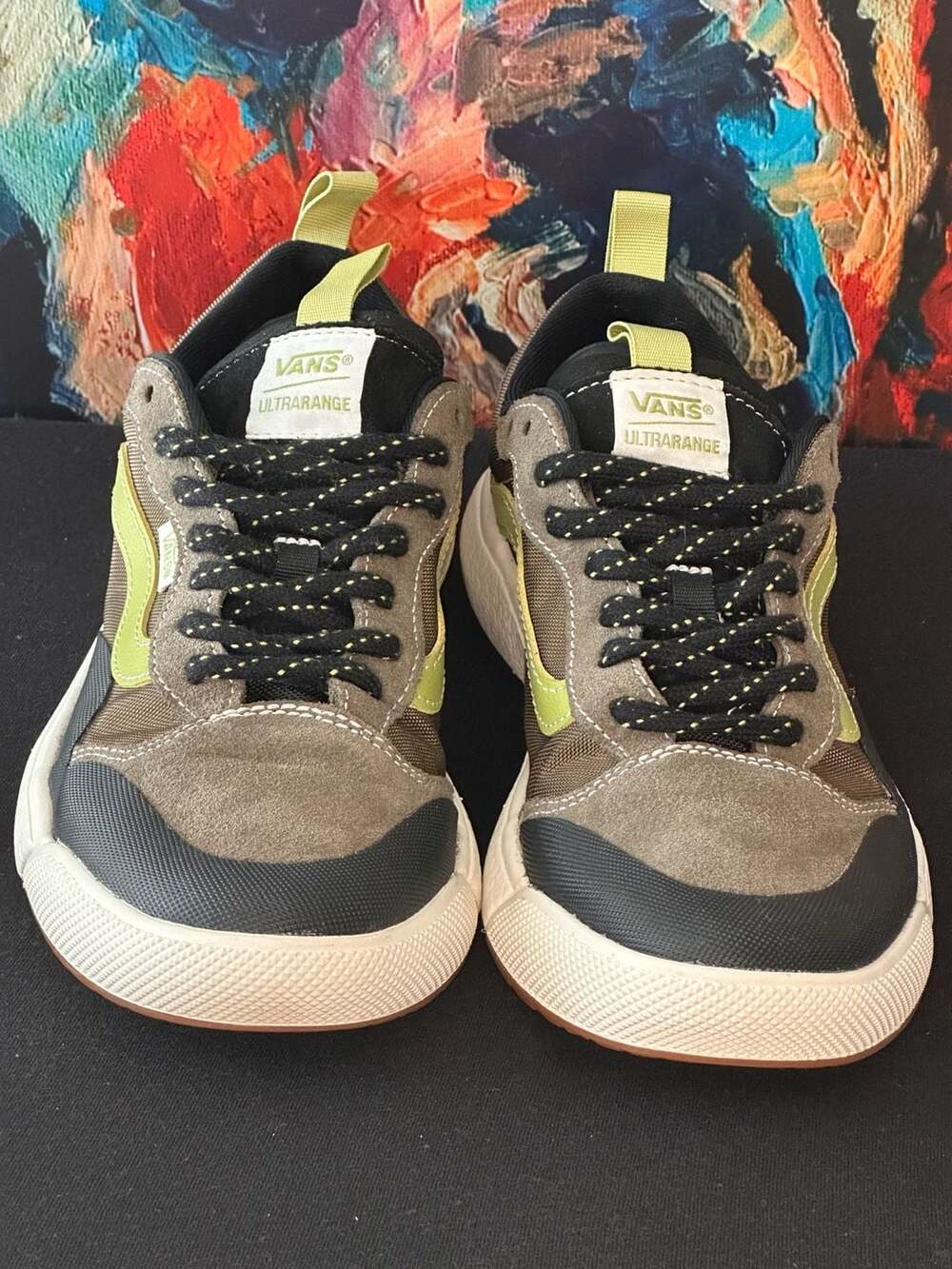 Vans UltraRange EXO Olive Green Sneakers Mens 8 Womens 9.5